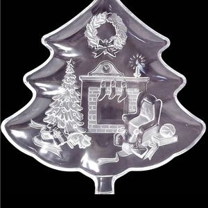 Vintage Mikasa Christmas Tree Platter, 13.5 In, Discontinued, Holiday Classic.